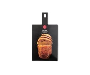 WOLL - Planche à découper Cut & Serve 44 x 23 cm avec poignée - composite papier certifié FSC - sans BPA ni COV - résistante à la chaleur - compatible lave-vaisselle, noir mat