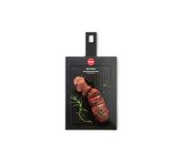 WOLL - Planche à découper Cut & Serve 44 x 23 cm avec rainures - composite papier certifié FSC - sans BPA ni COV - résistante à la chaleur - compatible lave-vaisselle, noir mat