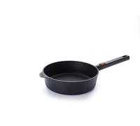 Woll Eco Logic QXR Poêle en fonte à bord haut, inductive, Ø 24 cm, hauteur 7 cm, avec manche amovible, convient pour tous les types de feux, sans PFAS, revêtement anti-adhésif, fonte d'aluminium,