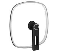 Woll Smart Lid Couvercle carré 28 cm x 28 cm avec aération permanente, fonction stationnement, bordure en acier inoxydable, transparent, passe au four jusqu'à 250 °C