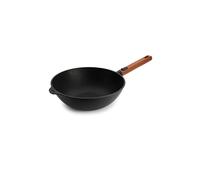 WOLL Wok avec manche en bois 28cm ECO-LOGIC Antiadhésif noir