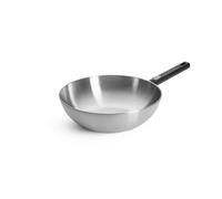 Woll - wok et poêle à sauté Logic Steel Ø 30 cm en acier inoxydable, hauteur 10 cm - induction - wok antiadhésif sans PFAS avec manche amovible - compatible tous feux - robuste et résistant au four