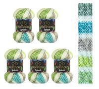 Wollbiene Splash Batik 7030 Lot de 5 pelotes de 100 g chacune, 500 g, avec dégradé de couleurs anti-boulochage, multicolores pour toutes les saisons