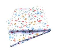 Wollhuhn Bandeau élastique écologique pour enfants/garçons/filles - Confortable - Double couche - En jersey - Plusieurs motifs (mini fleurs blanches et multicolores)