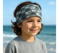 Wollhuhn Bandeau élastique écologique pour enfants/garçons/filles - Confortable - Double couche - Jersey ou polaire - Nombreux motifs - 21215152 - Kaki