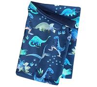 Wollhuhn Écologique Garçon/Filles Écharpe/Foulard/Foulard en coton jersey de transition/Été 20220201, Dinosaures bleus., Taille unique
