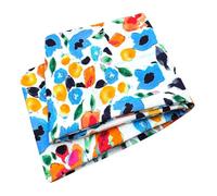 Wollhuhn ÖKO 21215152 Bandeau élastique cool confortable double couche en jersey ou polaire Plusieurs motifs (fleurs bleu/orange)