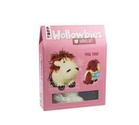 Wollowbies Häkelset Pony: Anleitung und Material für ein Pony zum Selber-Häkeln. Mit Holzknopf und Stofflabels zum Individualisieren. Fertiges Modell ca. 10 cm