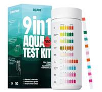 Wolmds Bandelettes Test Aquarium - 9-en-1 Testeur Eau Aquarium: Test Aquarium Eau Douce & Salée, Bandelette pH, Test Dureté de l'Eau, Accessoires Aquarium, 100 Tests Rapides pour Tetra & Plus (100)