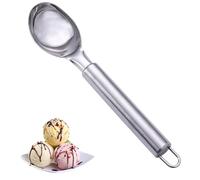 WOLMIK Cuillère à glace, en acier inoxydable, cuillère à biscuits, cuillère à melon, cônes scooper cones, outils spéciaux et gadgets, cuillère à crème glacée, cuillère à doseuse alimentaire, passe au
