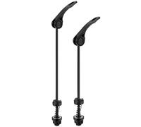 WOLMIK Lot de 1 paire de serrage rapide pour moyeu de roue avant et arrière - Ensemble de serrage rapide pour clip, boulon, levier, axe pour vélo de route et VTT - Noir
