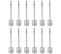 WOLMIK Lot de 12 aiguilles de pompe à ballon, aiguilles de gonflage pour pompe à ballon, pour basket-ball, football, rugby, volleyball et tous les autres ballons de sport