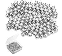 WOLMIK Lot de 1200 boules de nettoyage en acier inoxydable pour carafes, bouteilles, vases, carafes et autres verreries, boules métalliques réutilisables antirouille