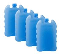 WOLMIK Lot de 4 blocs de congélation pour sacs isothermes - Packs de glace réutilisables, gardent les aliments frais et les boissons refroidissent, parfaits pour la boîte à déjeuner, les voyages, les