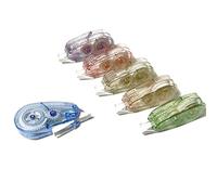 WOLMIK Lot de 6 rubans correcteurs - 4 m x 5 mm - Pastel - Ruban correcteur de poche - Joli ruban correcteur facile à corriger - Pour l'école, le bureau, la maison, les enfants et les étudiants