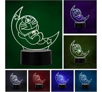 Wolobox Doraemon Lampe LED pour enfant à changement de couleur USB Lumière nocturne et décoration