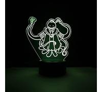 Wolobox Lampe LED Anime Manga Kuro Sensei Changa Couleur USB Veilleuse et Décoration, Multicolore