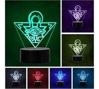 Wolostore Lampe LED Anime Manga Puzzle Millénaire Changement de Couleur USB Veilleuse et Décoration