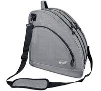 WOLT Sac de patin à glace | Sac de skate en ligne, sac de qualité supérieure et sac à bandoulière réglable tendance pour jeunes et adultes, gris