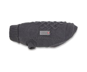 Wolters Chandail Tricoté Tristan Graphite pour Petit Chiens, Chaud & Facile