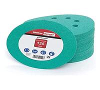 Woltersberger® 50 pièces Disques Abrasifs Vert │ 8 trous │ Ø 125 mm │ grain 150 │ pour ponceuses orbitales aléatoires │ feuilles abrasives │ papier de verre