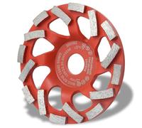 Woltersberger® Disque de ponçage diamanté 125 mm x 22,23 mm pour travaux de ponçage avec béton et matériaux de construction durs, granit, pierre naturelle, chape, plâtre, marbre
