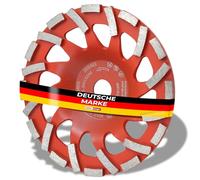 Woltersberger® Meule diamantée 180 mm x 22,23 mm Plateau de ponçage pour travaux de ponçage avec béton et matériaux de construction durs granit pierre naturelle chape enduit marbre