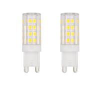 WOLTHID 220V G9 Led Ampoule 5W Remplacement 20-40W Ampoule Halogène Blanc Naturel 4000K T4 Base Bi-Pin Petit G9 Douille pour Lustre Non Dimmable,5W-2PCS,Blanc Naturel