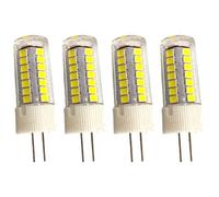 WOLTHID 4pcs 3W Ampoule G4 LED 220V Ac T3 Jc Type Bi-broche Blanc Froid 6500K Non Dimmable pour l’éclairage paysage extérieur Terrasse Escalier Chemin Marche Lumières Éclairage Maison,3W,Blanc Froid