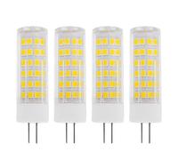 WOLTHID 4pcs 7W Ampoule G4 LED 220V Ac T3 Jc Type Bi-broche Blanc Naturel 4000K Non Dimmable pour l’éclairage paysage Escalier Escalier Chemin Lumières Éclairage Maison,7W,Blanc Naturel