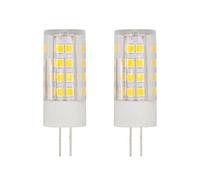 WOLTHID Ampoule G4 LED 220V 5W Ampoule Led Blanc Naturel 4000K G4 Base Bi-Pin Led pour Lustre Ventilateur Plafond Rondelle Remplacement La Lumière Pour Les Ampoules Halogènes, 5W-2PCS, Blanc Naturel