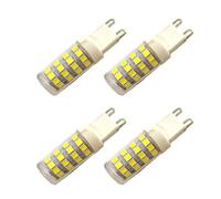 WOLTHID G9 Led Ampoule 5W 220V Ac Blanc Naturel 4000K Angle de faisceau 360 ° 20-40W Base en céramique de remplacement halogène G9 Non dimmable,5W-4PCS,Blanc Naturel 4000K