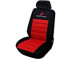 WOLTU 1 pièce Housse de siège de Voiture Universelle,Noir Rouge