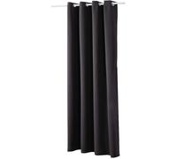 WOLTU 1 pièce Rideau occultant à œillets pour fenêtre Porte Thermique Isolant 135x175cm Anthracite VH5879an