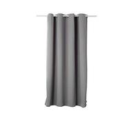 WOLTU 1 pièce Rideau occultant à œillets pour fenêtre Porte Thermique Isolant,135x175cm,Gris Foncé