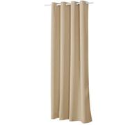 WOLTU 1 pièce Rideau occultant à œillets pour fenêtre Porte Thermique Isolant 135x245cm Champagne VH5877cp