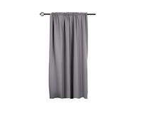 WOLTU 1 pièce Rideau Occultant, avec Galon Fronceur, pour Maison intérieure pour fenêtre et Porte Isolant Thermique,135x175cm,Gris Foncé
