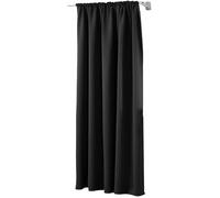 WOLTU 1 pièce Rideau occultant,pour Maison intérieure pour fenêtre et Porte Isolant Thermique,135x245cm,Noir VH5880sz