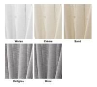 WOLTU® Rideau Voilage, Semi-Transparent, Voilage Fenêtre avec Galon Fronceur, 1 Pièce, Décoration Maison Chambre 140x175 cm,Blanc