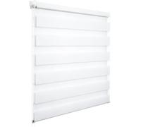 WOLTU 1 pièce Store Enrouleur, Double Fixation Rapide sans perçage, Store Isolant Thermique 70x120cm Blanc, DR5626ws01