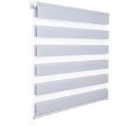 WOLTU 1 pièce Store Enrouleur, Double Fixation Rapide sans perçage, Store Isolant Thermique 80x120cm Gris, DR5626gr02