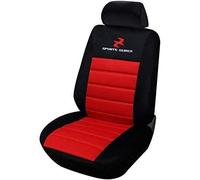 WOLTU 1 pièces Housse de siège Noir Rouge,Auto Housse de Voiture Universelle,AS7257