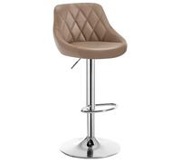 WOLTU 1 x Tabouret de Bar en Similicuir Hauteur réglable,Kaki BH23kk-1