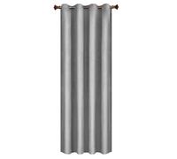 WOLTU 1PC Rideau Occultant avec œillets Rideaux en Velours de 300 g/m² Tombé Lourd de Fenêtre Thermique, 140x225 cm Gris