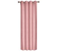 WOLTU 1PC Rideau Occultant avec œillets Rideaux en Velours de 300 g/m² Tombé Lourd de Fenêtre Thermique, 140x245 cm Rose Foncé