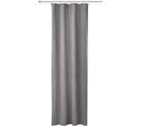 WOLTU 1PC Rideau Opaque Passe Tringle, Rideau occultant en Polyester, Isolation Thermique, Convient au Salon/à la Chambre à Coucher/à la bibliothèque, 135x225cm, Gris Foncé