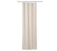 WOLTU 1PC Rideau Opaque Passe Tringle, Rideau occultant en Polyester, Isolation Thermique, Convient au Salon/à la Chambre à Coucher/à la bibliothèque, 135x245cm, Crème