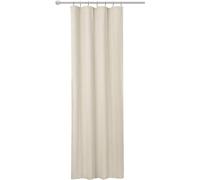 WOLTU 1PC Rideau Opaque Passe Tringle, Rideau occultant en Polyester, Isolation Thermique, Convient au Salon/à la Chambre à Coucher/à la bibliothèque, 135x225cm, Crème