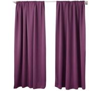 WOLTU 2 pièces Rideaux occultant,pour Maison intérieure pour fenêtre et Porte Isolant Thermique,135x245cm,Violet VH5880vl-2