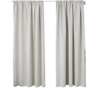 WOLTU 2 pièces Rideaux occultant,pour Maison intérieure pour fenêtre et Porte Isolant Thermique,135x225cm,Crème VH5881cm-2